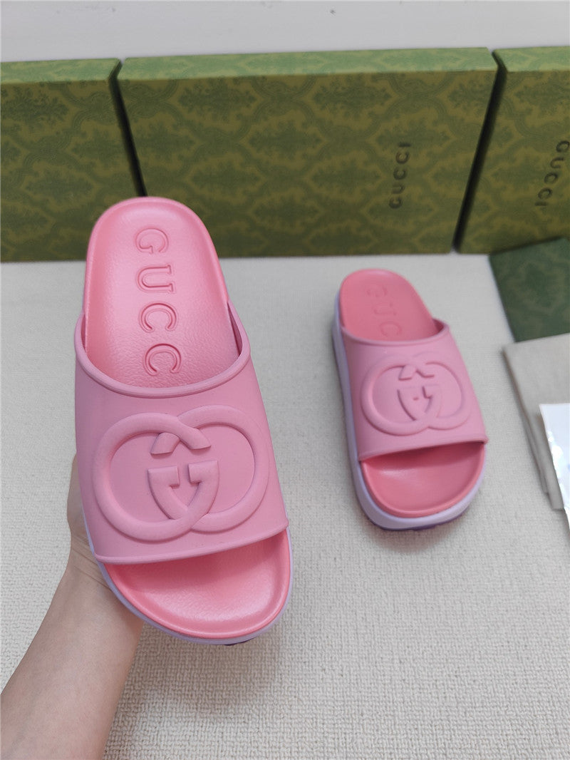High Quality Luxury Gucci Ice Cream Platform Slippers – Style 09267 product detail
