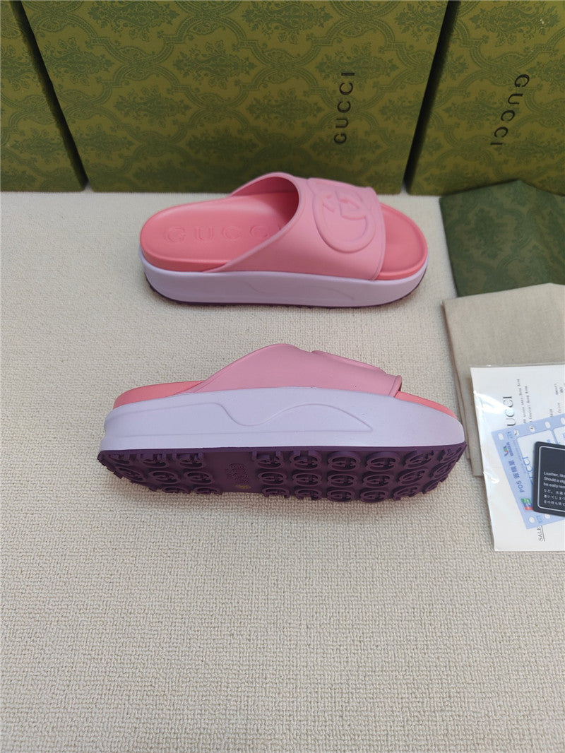 High Quality Luxury Gucci Ice Cream Platform Slippers – Style 09267 product detail