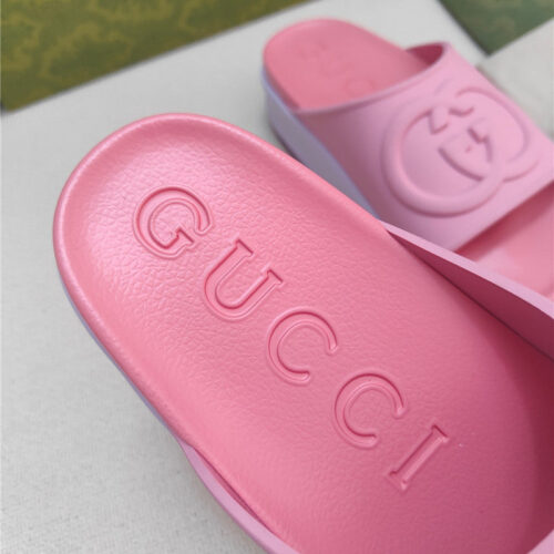 High Quality Luxury Gucci Ice Cream Platform Slippers – Style 09267 product detail