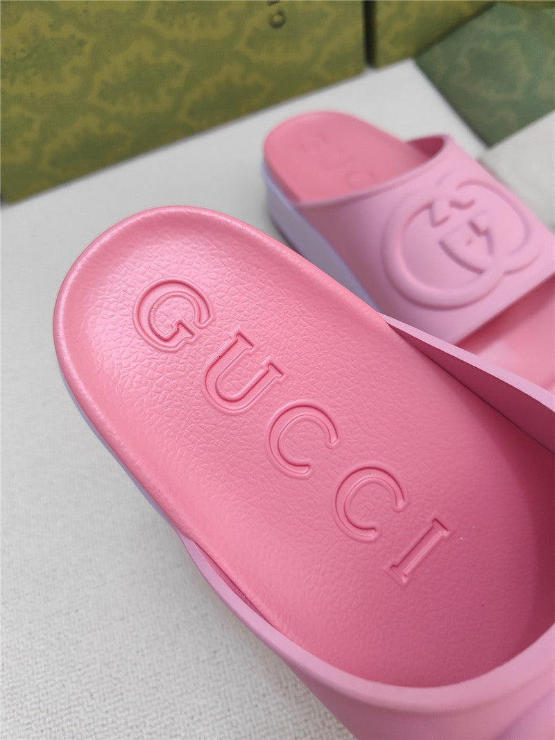 High Quality Luxury Gucci Ice Cream Platform Slippers – Style 09267 product detail