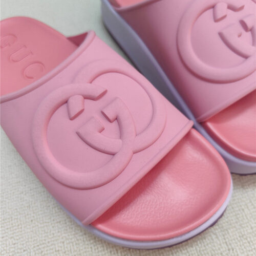 High Quality Luxury Gucci Ice Cream Platform Slippers – Style 09267 product detail