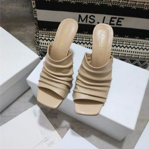 High Quality Luxury Dior Leather High Heel Sandals – Style 63430 product detail