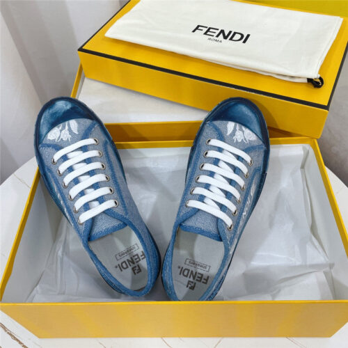 High Quality Luxury Fendi Domino Latest Color Matching Canvas Shoes product detail