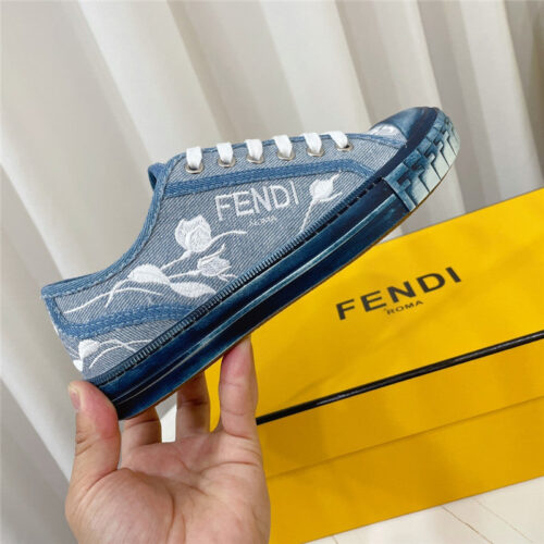 High Quality Luxury Fendi Domino Latest Color Matching Canvas Shoes product detail