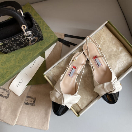 High Quality Luxury Gucci New Bunny Ear Bowknot Ballet Shoes product detail