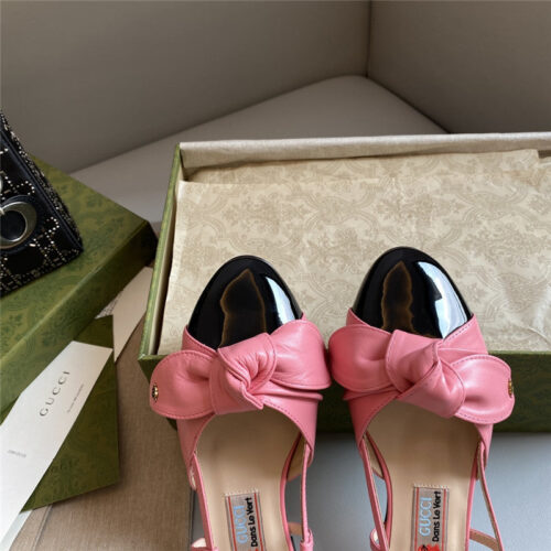 High Quality Luxury Gucci New Bunny Ear Bowknot Ballet Shoes – Style 35731 product detail