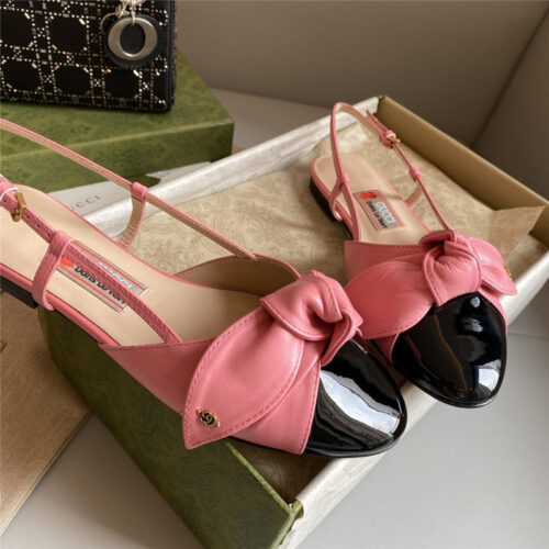 High Quality Luxury Gucci New Bunny Ear Bowknot Ballet Shoes – Style 35731 product detail