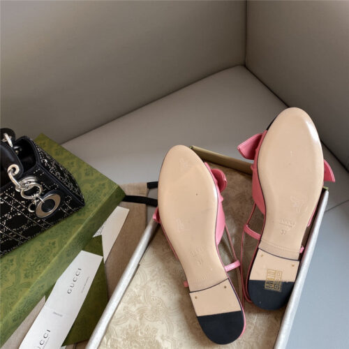 High Quality Luxury Gucci New Bunny Ear Bowknot Ballet Shoes – Style 35731 product detail