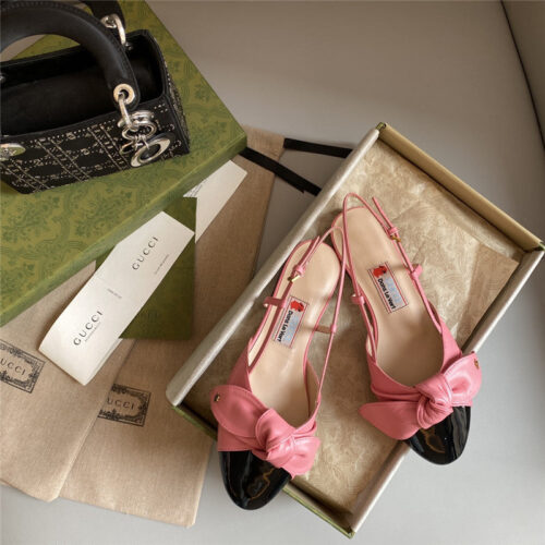 High Quality Luxury Gucci New Bunny Ear Bowknot Ballet Shoes – Style 35731 product detail