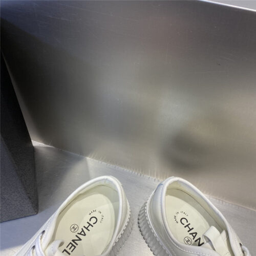 High Quality Luxury Chanel Latest Full Leather Platform Biscuit Shoes – Style 34822 product detail