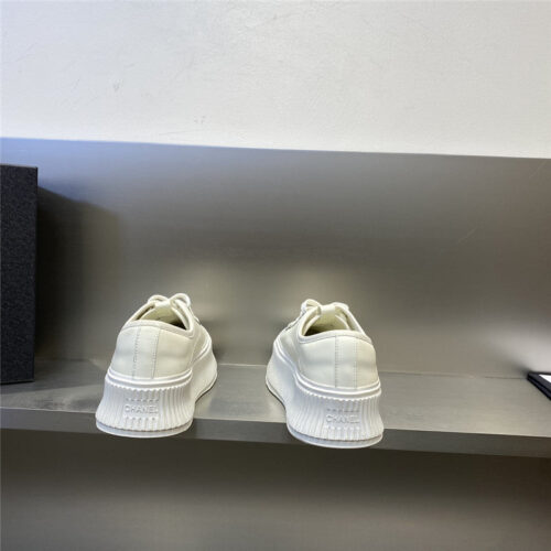 High Quality Luxury Chanel Latest Full Leather Platform Biscuit Shoes – Style 34822 product detail
