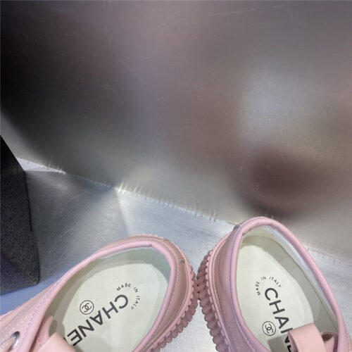 High Quality Luxury Chanel Latest Full Leather Platform Biscuit Shoes product detail