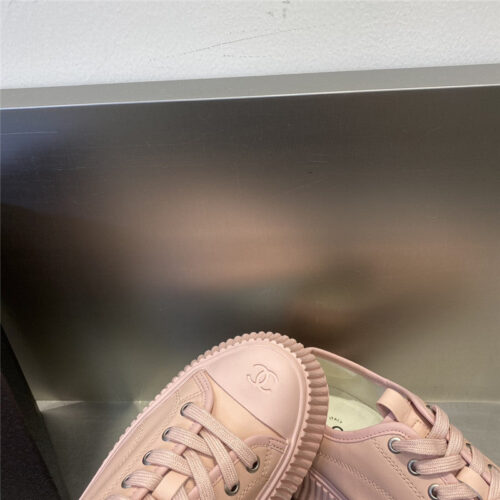 High Quality Luxury Chanel Latest Full Leather Platform Biscuit Shoes product detail