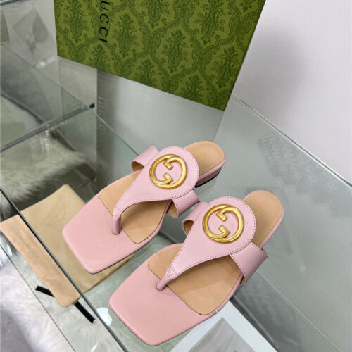 High Quality Luxury Gucci Flat Heel Slippers product detail
