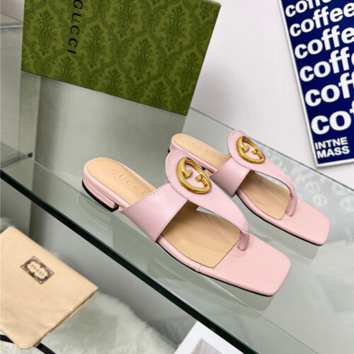 High Quality Luxury Gucci Flat Heel Slippers product detail
