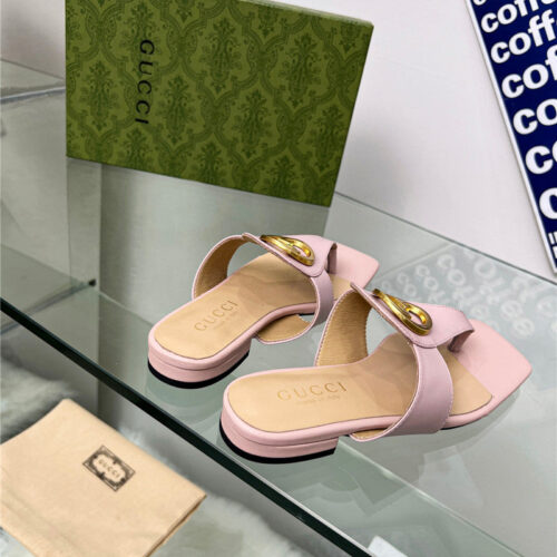 High Quality Luxury Gucci Flat Heel Slippers product detail