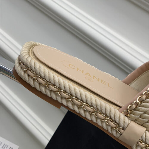 High Quality Luxury Chanel New Woven Slippers – Style 88230 product detail