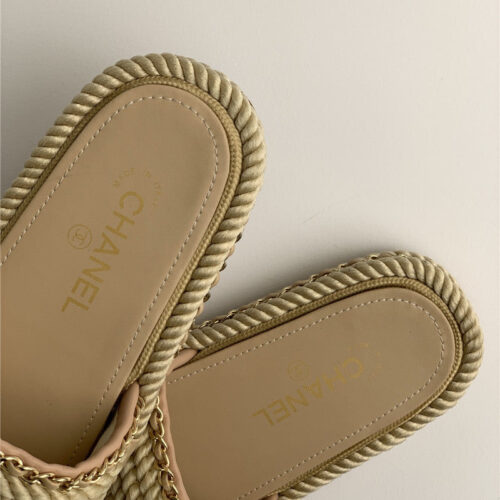 High Quality Luxury Chanel New Woven Slippers – Style 88230 product detail