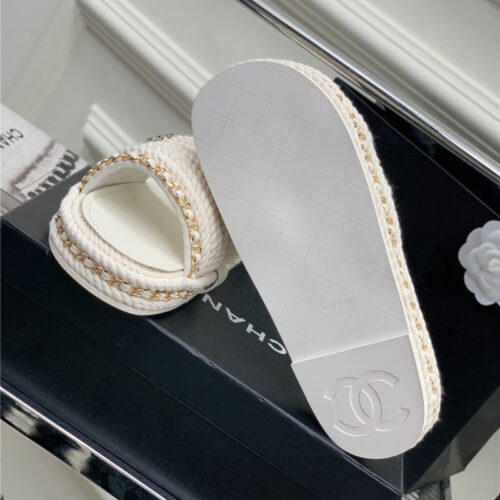 High Quality Luxury Chanel New Woven Slippers – Style 57158 product detail