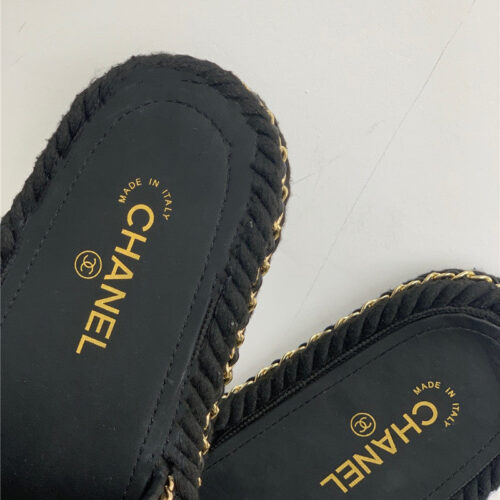 High Quality Luxury Chanel New Woven Slippers – Style 58854 product detail