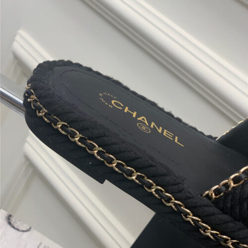 High Quality Luxury Chanel New Woven Slippers – Style 58854 product detail