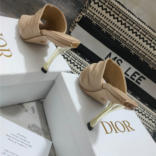 High Quality Luxury Dior Leather High Heel Sandals – Style 63430 product detail
