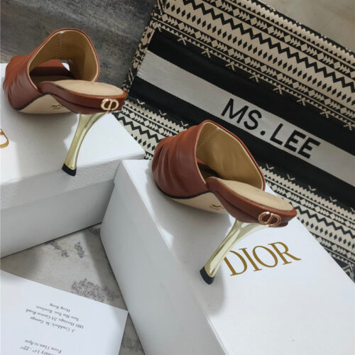 High Quality Luxury Dior Leather High Heel Sandals – Style 70214 product detail