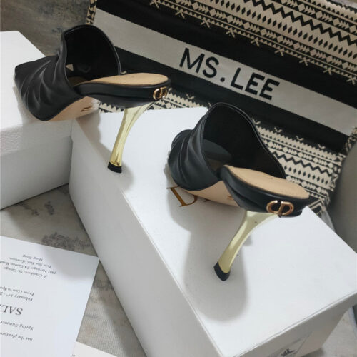 High Quality Luxury Dior Leather High Heel Sandals product detail