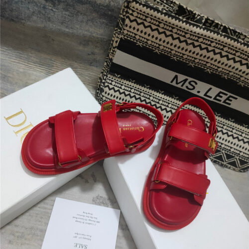 High Quality Luxury Dior Mizza Pattern Dioract Sandals – Style 50150 product detail
