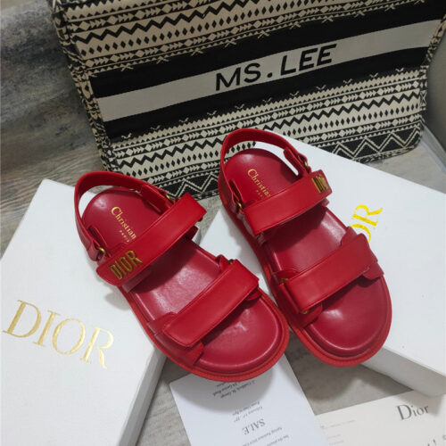 High Quality Luxury Dior Mizza Pattern Dioract Sandals – Style 50150 product detail