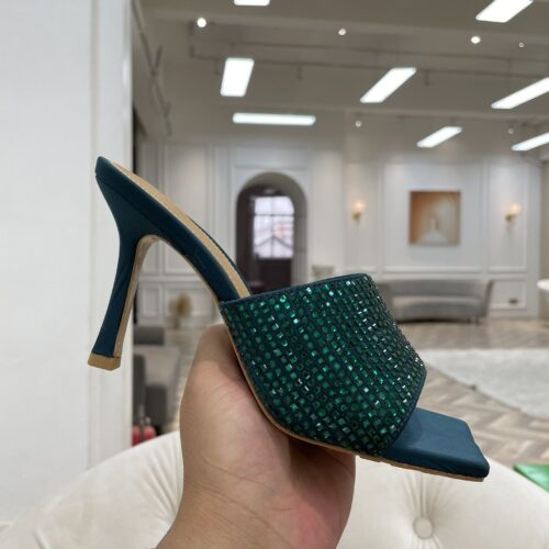 High Quality Luxury Bottega Veneta New Square Diamond Slippers – Style 08838 alternate view