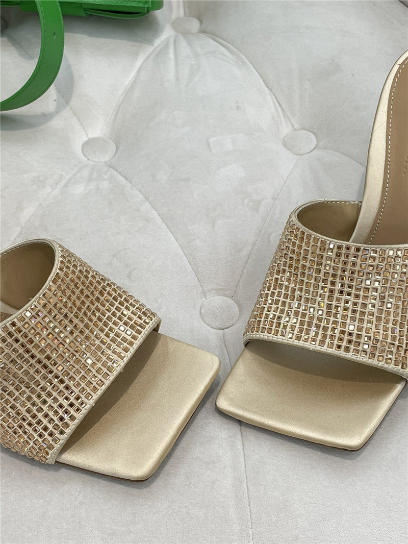 High Quality Luxury Bottega Veneta New Square Diamond Slippers product detail