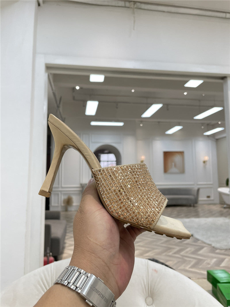 High Quality Luxury Bottega Veneta New Square Diamond Slippers product detail