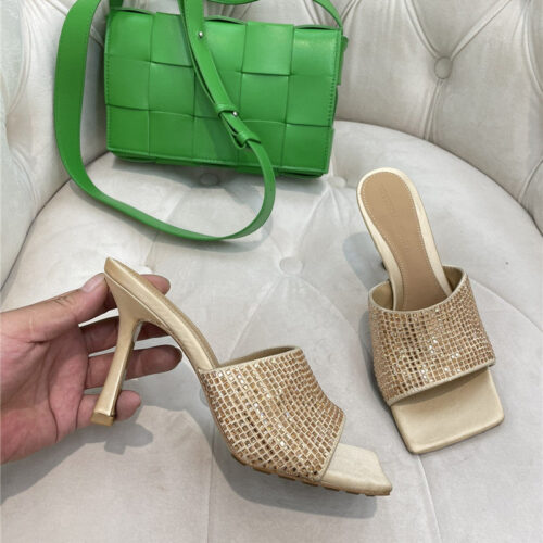 High Quality Luxury Bottega Veneta New Square Diamond Slippers product detail
