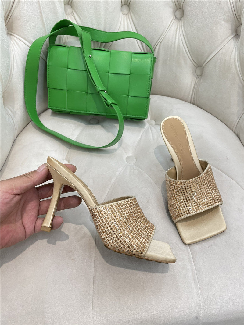 High Quality Luxury Bottega Veneta New Square Diamond Slippers product detail