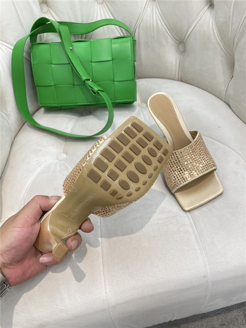 High Quality Luxury Bottega Veneta New Square Diamond Slippers product detail