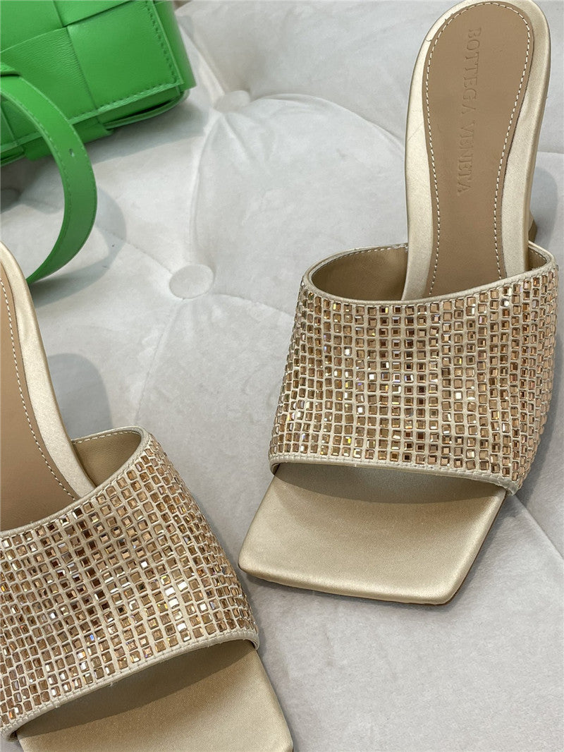 High Quality Luxury Bottega Veneta New Square Diamond Slippers product detail