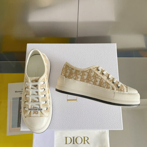 High Quality Luxury Dior Couple Platform Canvas Shoes – Style 76038 product detail