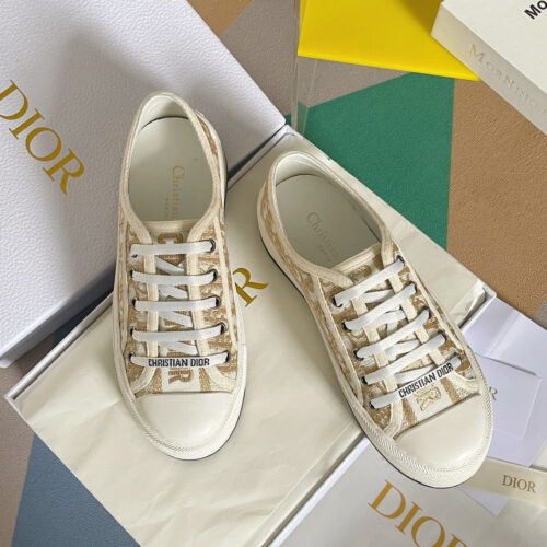 High Quality Luxury Dior Couple Platform Canvas Shoes – Style 76038