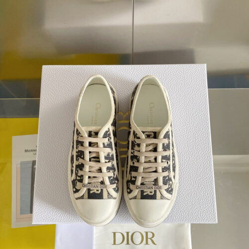High Quality Luxury Dior Couple Platform Canvas Shoes product detail