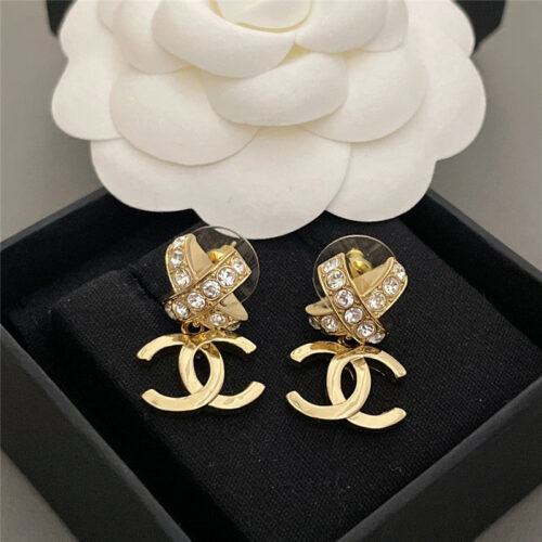 High Quality Luxury Chanel Drop C Earrings