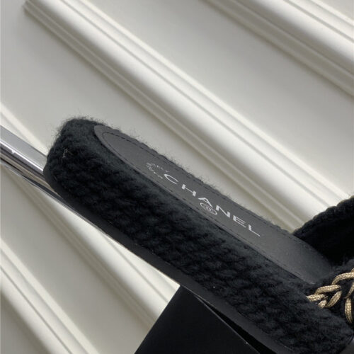 High Quality Luxury Chanel New Woven Slippers product detail