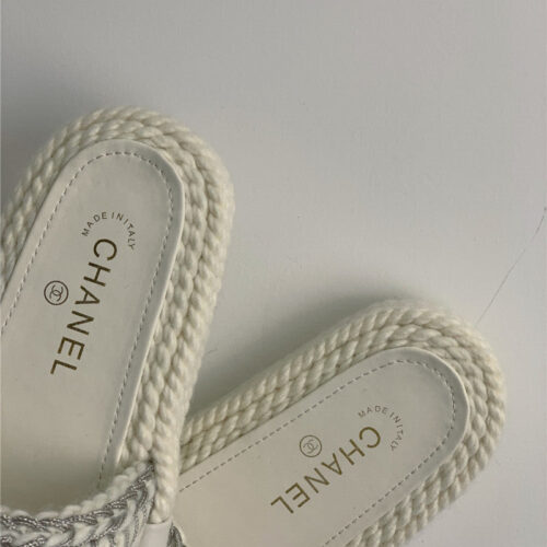 High Quality Luxury Chanel New Woven Slippers – Style 36262 product detail