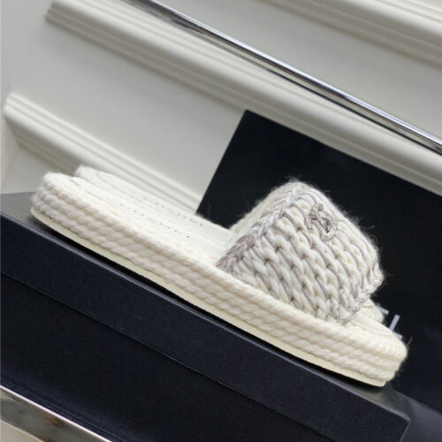 High Quality Luxury Chanel New Woven Slippers – Style 36262 product detail