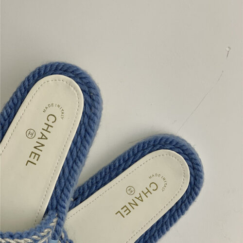 High Quality Luxury Chanel New Woven Slippers – Style 74118 product detail