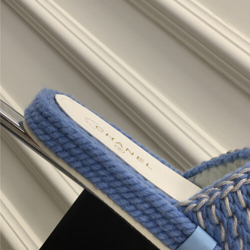 High Quality Luxury Chanel New Woven Slippers – Style 74118 product detail