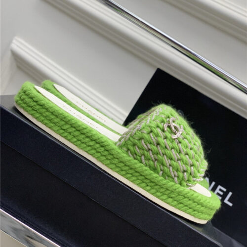 High Quality Luxury Chanel New Woven Slippers – Style 46438 product detail