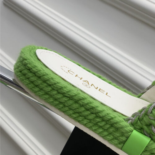 High Quality Luxury Chanel New Woven Slippers – Style 46438 product detail