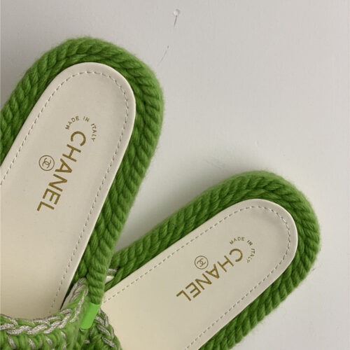 High Quality Luxury Chanel New Woven Slippers – Style 46438 product detail