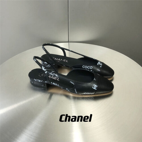 High Quality Luxury Chanel Slingback Single Shoes – Style 37318